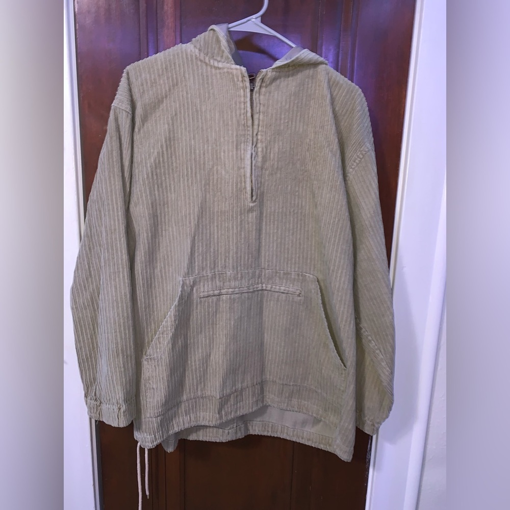Hooded quarter zip